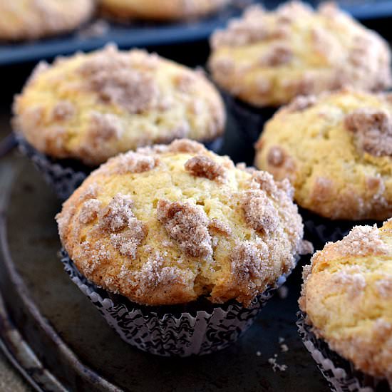 Sour Cream Coffee Cake Muffins