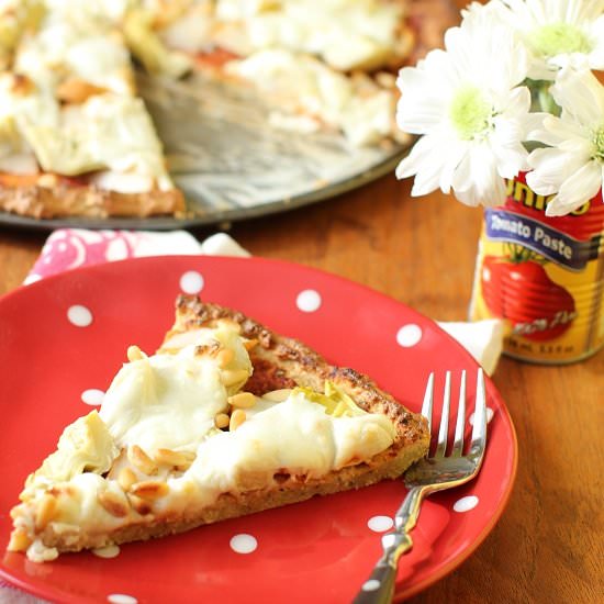 Artichoke, Pear & Pine Nut Pizza