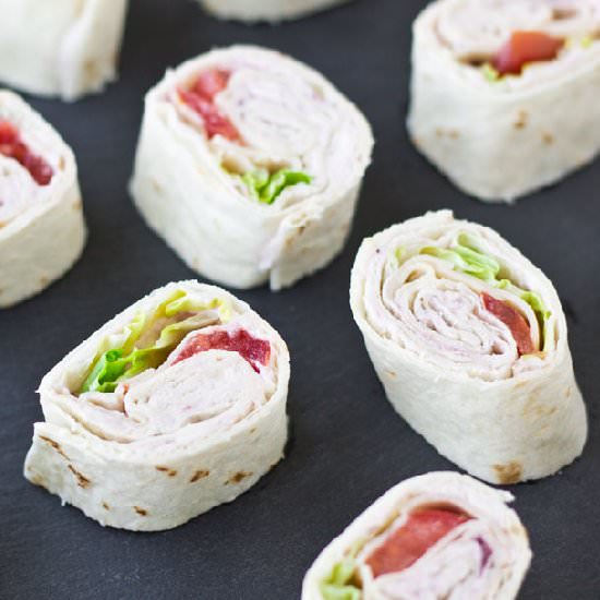 Turkey Rollups w/ Cranberry Spread