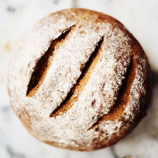 Oatmeal Brown Bread on Foodess