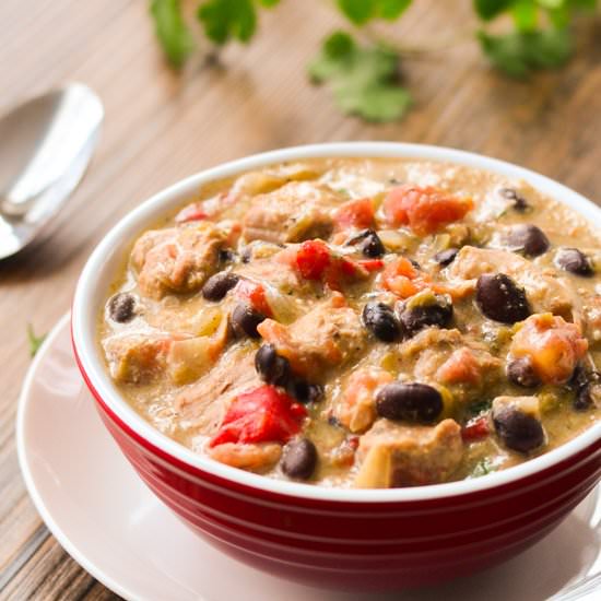 Cheesy Pork Guiso Verde