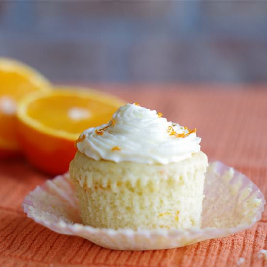 Gluten Free Creamsicle Cupcakes