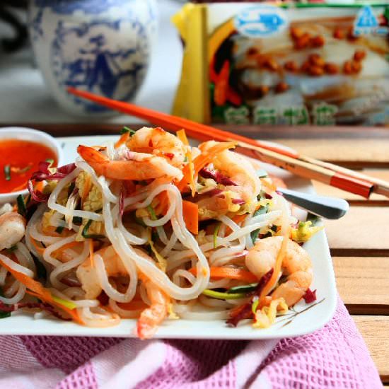 Shirataki Spaghetti Stir-Fry