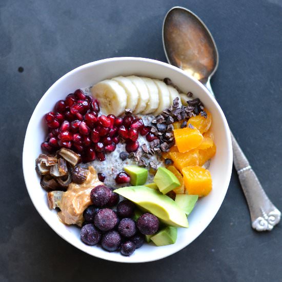 Sweet Breakfast Bowl Chia Porridge
