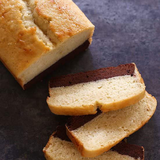 Vanilla Bean-Brownie Cake