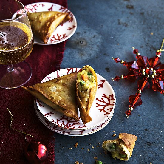 Pea Potato and Carrot Samosas