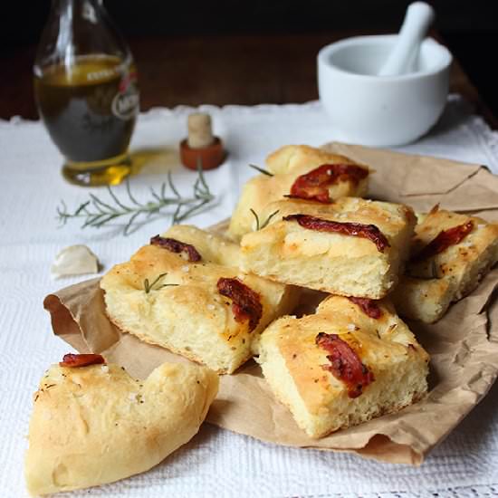 Sun Dried Tomato Focaccia
