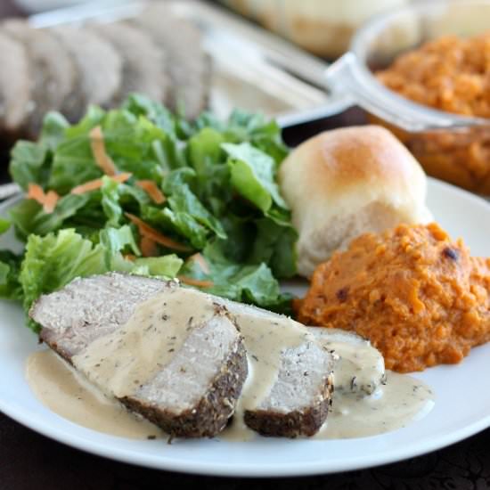 Savory Pork Roast with Pan Gravy