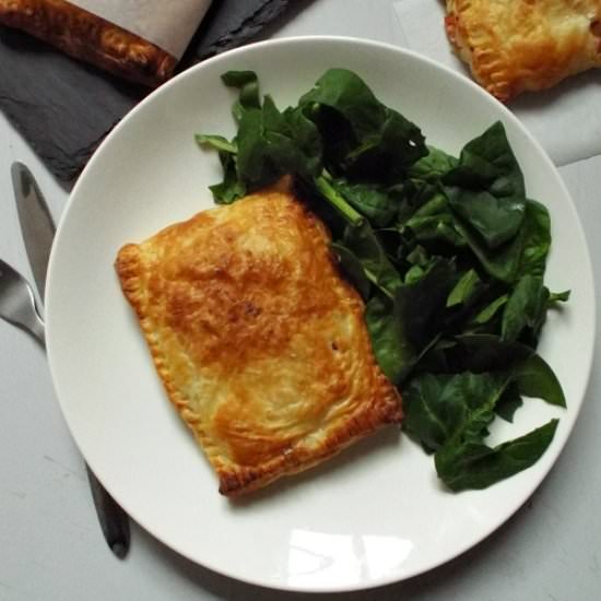 Ham, Cream Cheese and Tomato Pasty