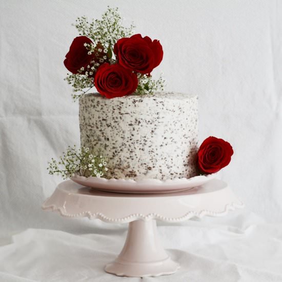 Chocolate Chip Cake with Ganache
