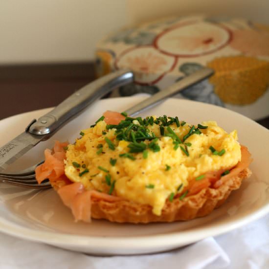 Salmon & Scrambled Eggs Tartelettes