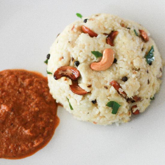 Pongal with Tomato Chutney