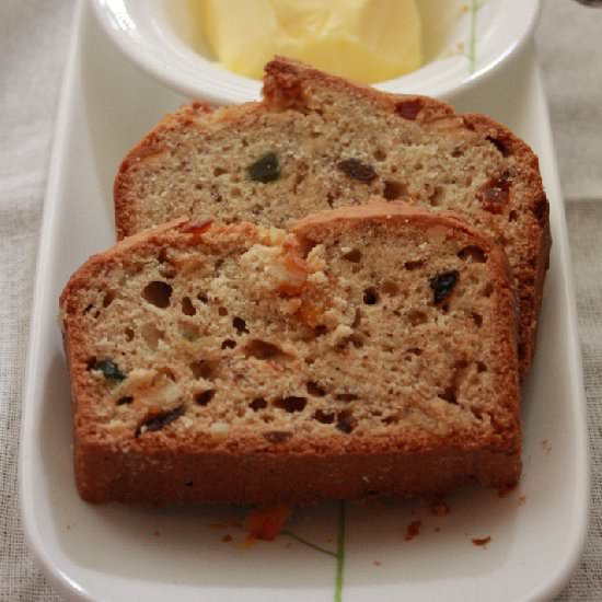 Banana and Candied Fruits Loaf