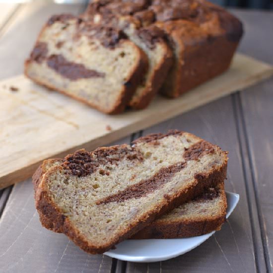 Banana Chocolate Swirl Bread