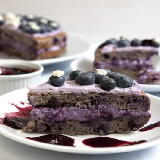 Very Blueberry Layer Cake – Gluten Free
