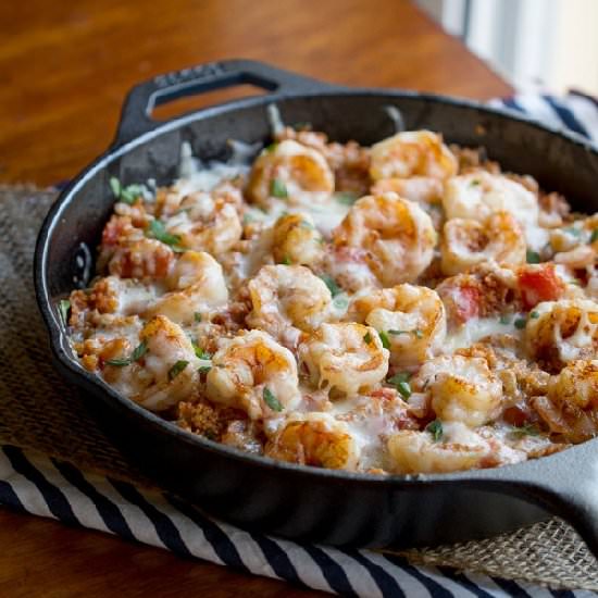 Cajun Shrimp and Quinoa Casserole