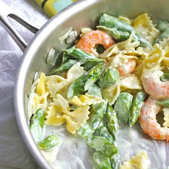 Creamy Blue Cheese Farfalle