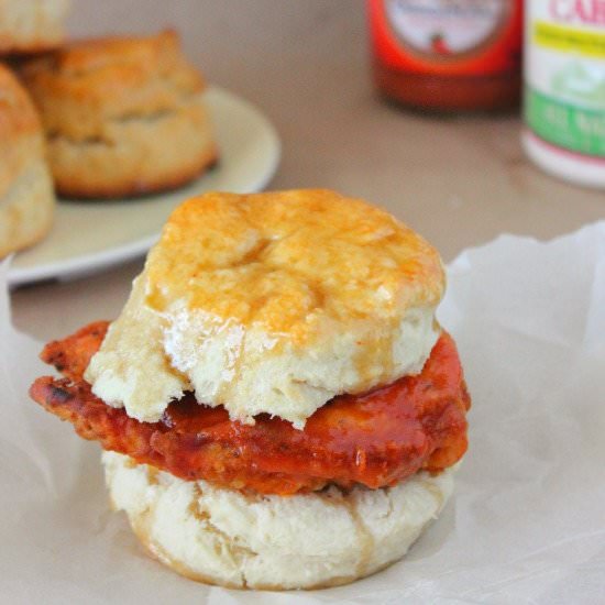 Fried Chicken Breakfast Sandwich