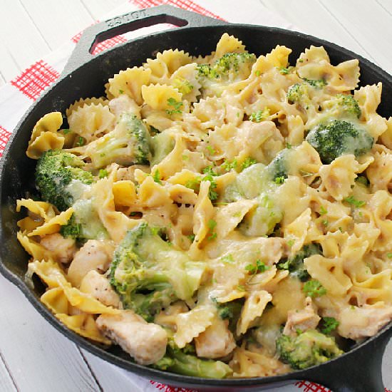 Chicken, Broccoli, & Pasta Skillet