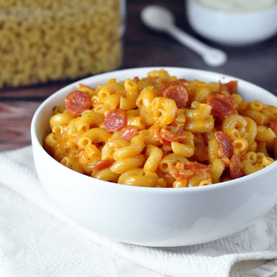 Pizza Macaroni and Cheese