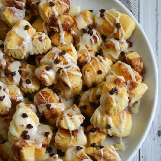 Chocolate Chip Cinnamon Roll Bites