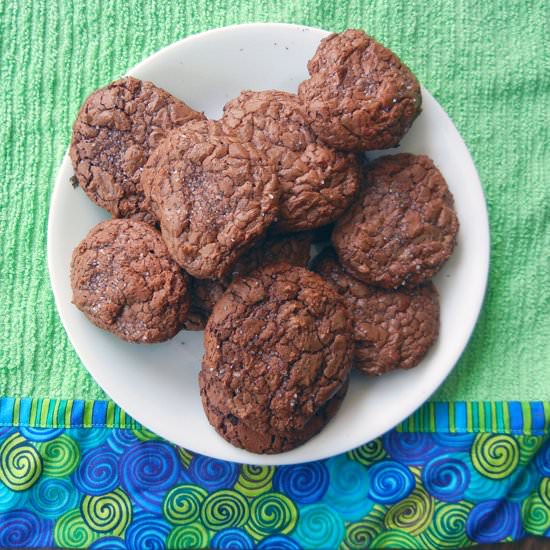 Salted Chocolate Rye Cookies