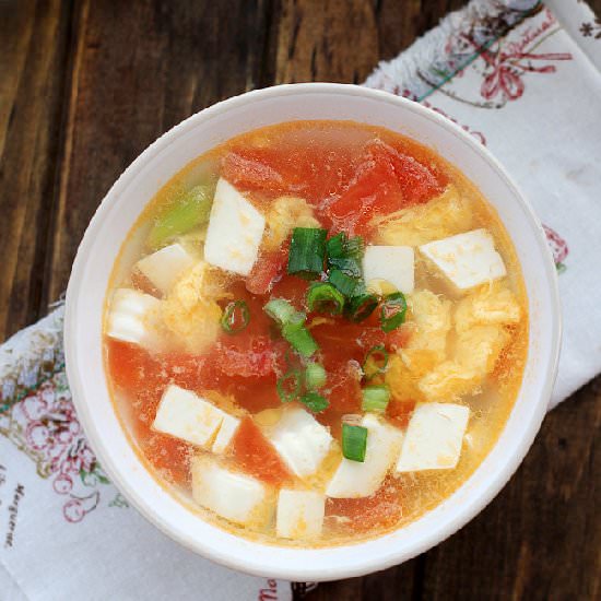 Tofu Egg Soup