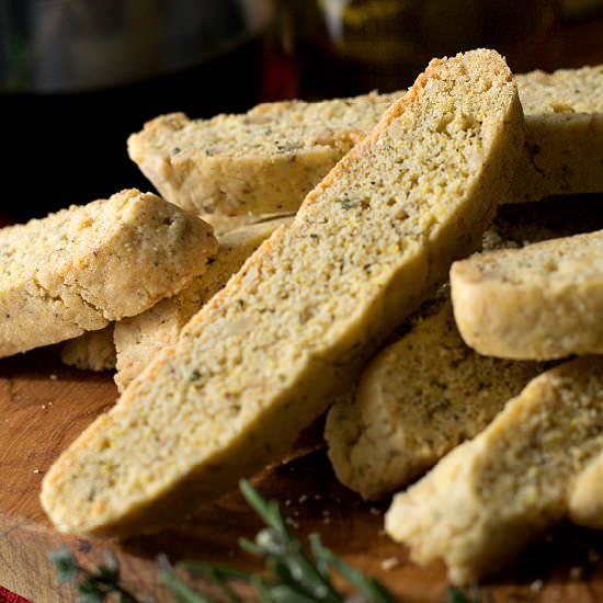 Olive Oil & Herb Savory Biscotti