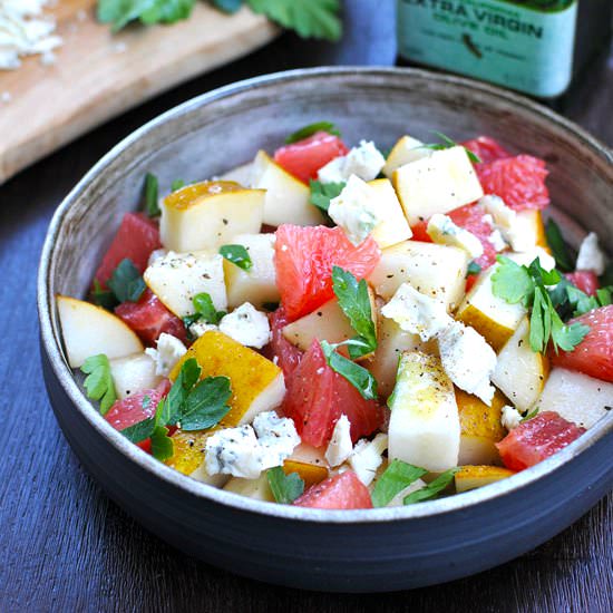Grapefruit, Gorgonzola & Pear Salad