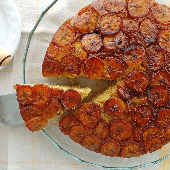 Plantain Upside-Down Cake