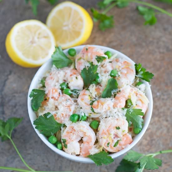 Lemon Parsley Shrimp with Orzo
