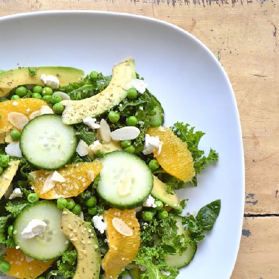 Kale Avocado Salad With Orange