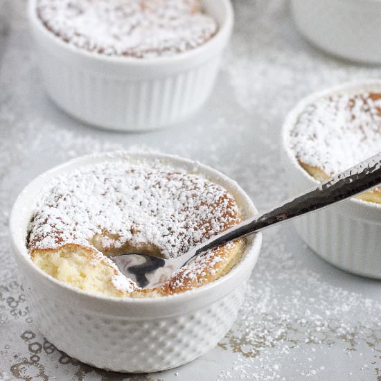 Meyer Lemon Pudding Cakes