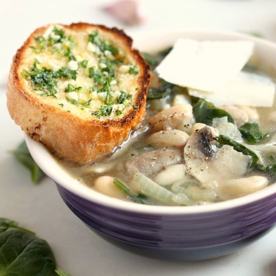 Mushroom and White Bean Soup