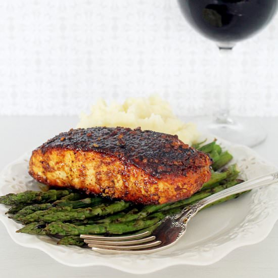 Chili Lime Almond Salmon
