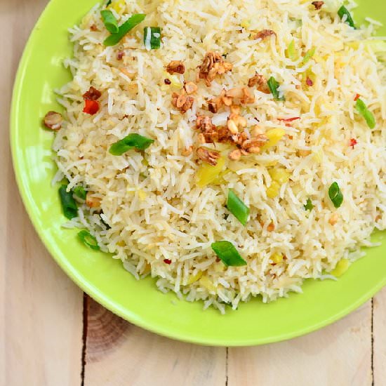 Roasted Garlic and Leek Fried Rice