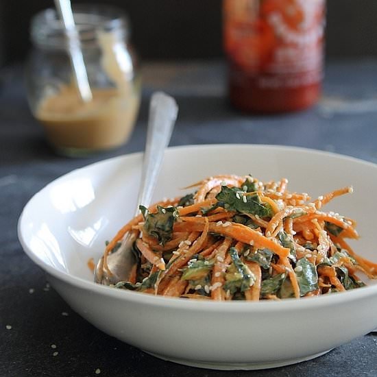 Spicy Thai Carrot & Kale Salad