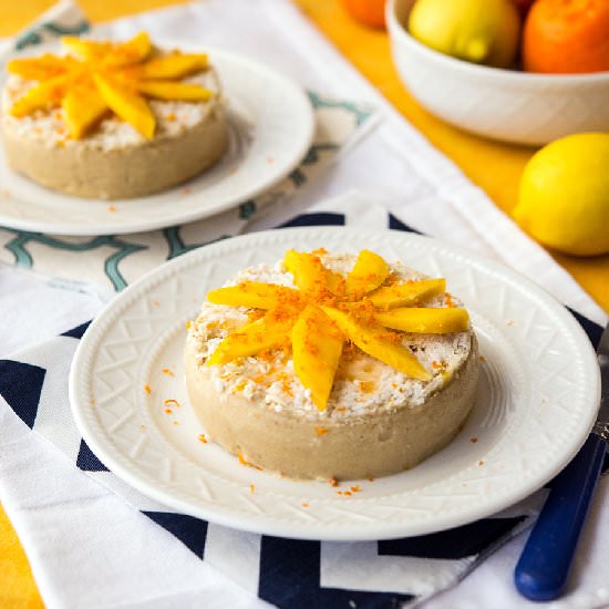 Raw Mango Banana Cakes
