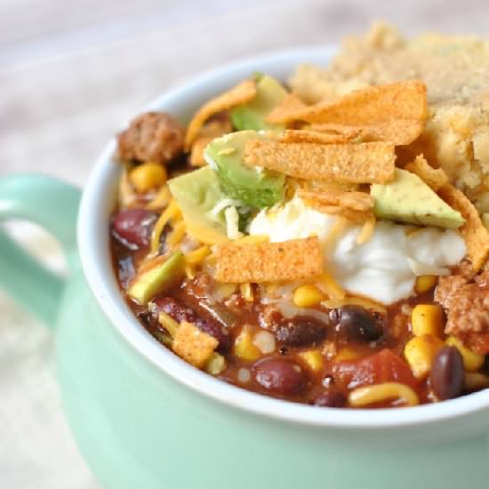 Slow Cooker Taco Chili