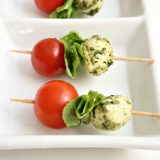 Tomato and Mozzarella Skewers