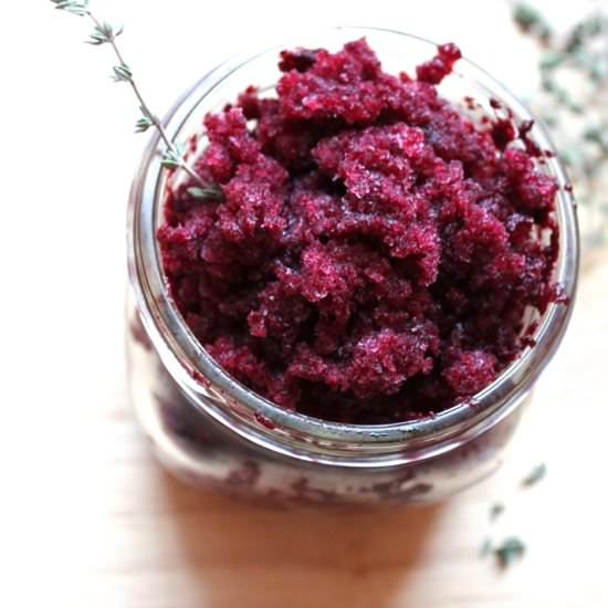 Blueberry Lemon-Thyme Granita