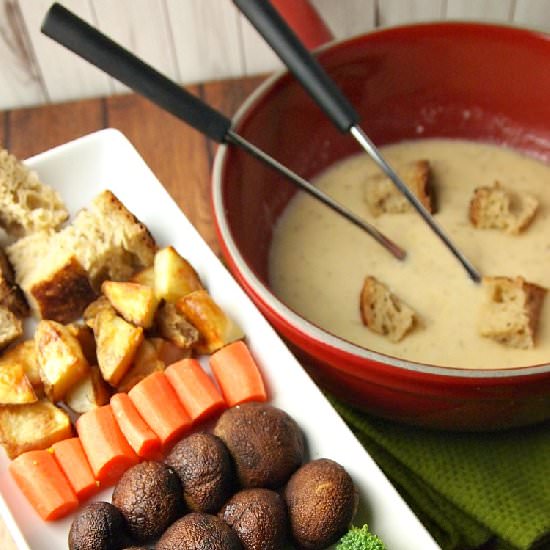 Dill Havarti Fondue with Fun Dipper