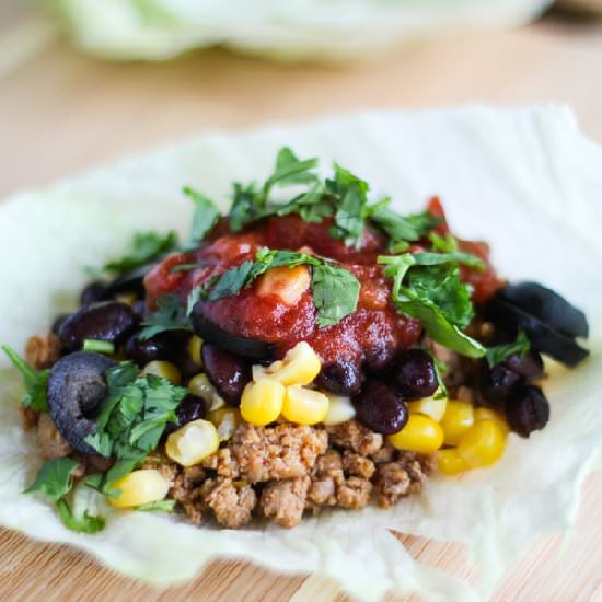 Turkey Taco Lettuce Wraps