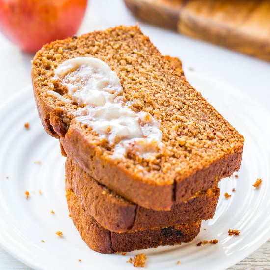 Cinnamon Spice Applesauce Bread