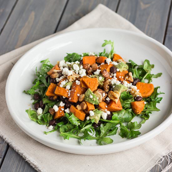 Chipotle Sweet Potato Arugula Salad