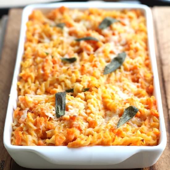 Creamy Sweet Potato Pasta Bake