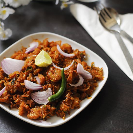 Prawn Fry in Andhra Style