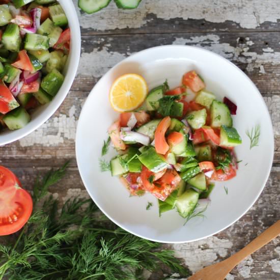 Cucumber Salad with Citrus Dill