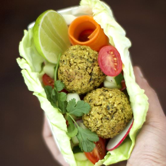 Healthy Baked Millet Falafel
