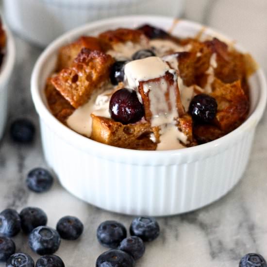 Heavenly Blueberry Bread Pudding